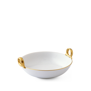 bowl with ring-shaped handles